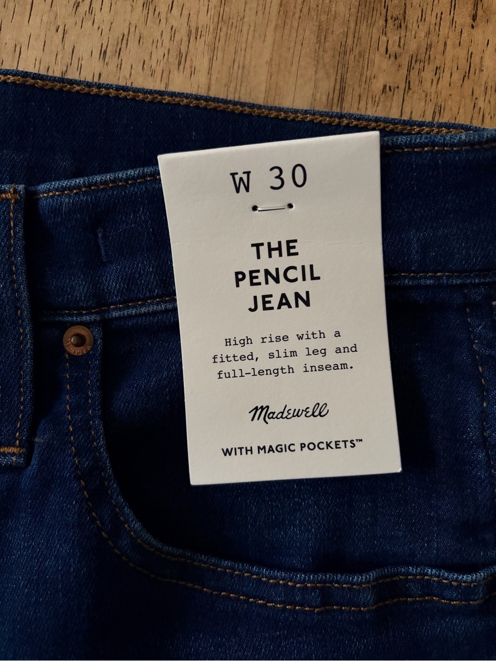 Madewell Men's Pencil Skinny Jeans in Dark Indigo